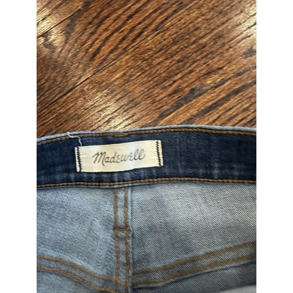 Madewell 10" High Rise Skinny Crop Jeans in‎ Hanna Wash women's size 25 D0008 - Picture 7 of 11